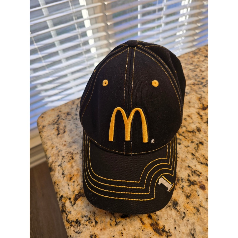 NASCAR Chip Ganassi Racing McDonalds Hat Black Yellow‎ Pukka Headwear Cap Mens